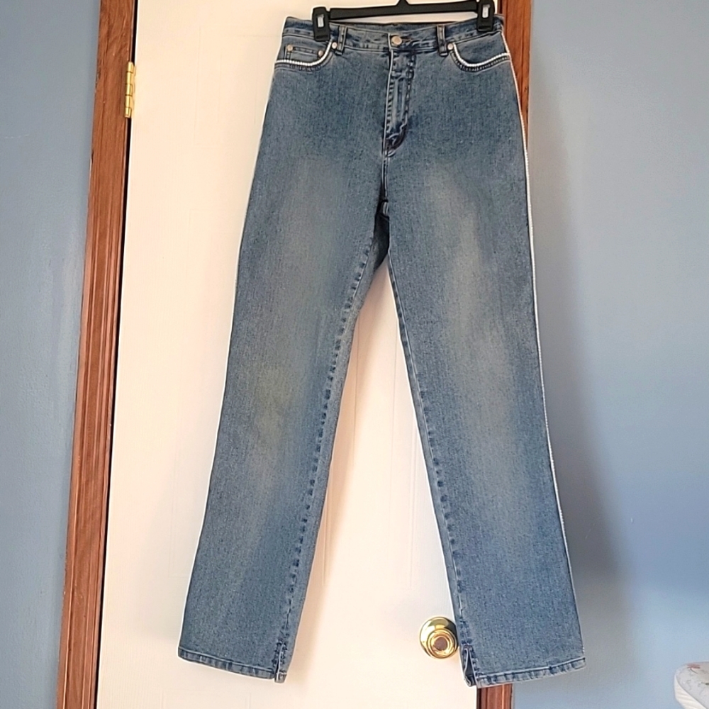 Lana Erica Jeweled Jeans Size 8